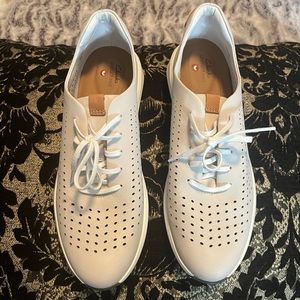 Clarks unstructured leather sneakers